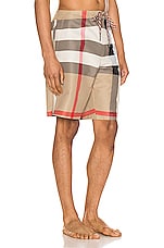 Burberry Breton Short in Archive Beige IP Check, view 2, click to view large image.