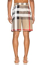 Burberry Breton Short in Archive Beige IP Check, view 4, click to view large image.