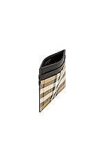 Burberry Sandon Vintage Check Cardcase in Archive Beige, view 4, click to view large image.