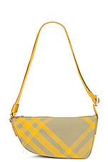 Burberry Shield Crossbody Bag in Hunter, view 1, click to view large image.