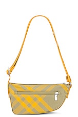 Burberry Shield Crossbody Bag in Hunter, view 2, click to view large image.
