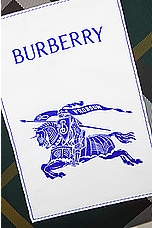 Burberry Check Pattern Backpack in Ivy, view 5, click to view large image.