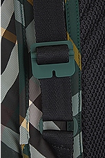 Burberry Check Pattern Backpack in Ivy, view 6, click to view large image.