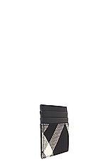 Burberry Tall Sandon Wallet in Black & Calico, view 3, click to view large image.