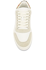Burberry Sneaker in Neutral White, view 4, click to view large image.