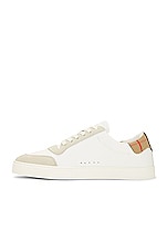 Burberry Sneaker in Neutral White, view 5, click to view large image.