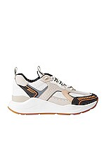 Burberry Sneaker in Pale Nude, Grey & White, view 1, click to view large image.