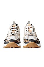 Burberry Sneaker in Pale Nude, Grey & White, view 2, click to view large image.
