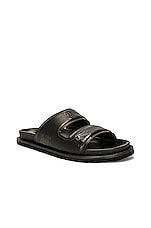 Burberry Thor Sandal in Black, view 2, click to view large image.