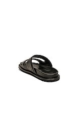 Burberry Thor Sandal in Black, view 3, click to view large image.