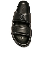 Burberry Thor Sandal in Black, view 4, click to view large image.