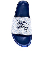 Burberry Melroy Sandal in Blue, view 4, click to view large image.