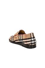 Burberry Hackney Loafer in Archive Beige Ip Chk, view 3, click to view large image.