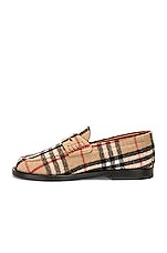 Burberry Hackney Loafer in Archive Beige Ip Chk, view 5, click to view large image.