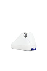 Burberry Sneaker in White, view 3, click to view large image.