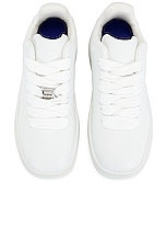 Burberry Sneaker in White, view 4, click to view large image.