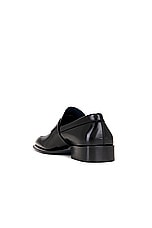 Burberry Shield Loafer in Black, view 3, click to view large image.