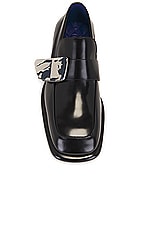 Burberry Shield Loafer in Black, view 4, click to view large image.