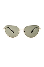 Burberry Harper Sunglasses in Silver, view 1, click to view large image.