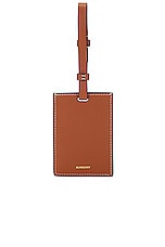 Burberry Patterned Luggage Tag in Archive Beige, view 2, click to view large image.