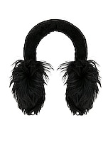 Burberry Earmuffs in Black, view 1, click to view large image.
