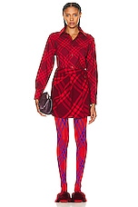 Burberry Printed Tights in Pillar & Knight, view 2, click to view large image.