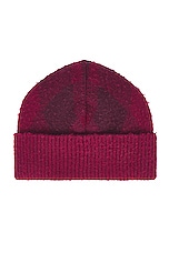 Burberry Knit Beanie in Ripple/plum, view 3, click to view large image.