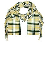 Burberry Vintage Check Scarf in Hunter, view 1, click to view large image.