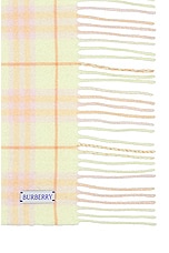 Burberry Vintage Check Scarf in Sherbet, view 3, click to view large image.