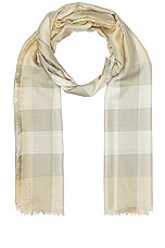 Burberry Mega Scarf in Flax, view 1, click to view large image.