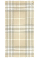 Burberry Mega Scarf in Flax, view 2, click to view large image.