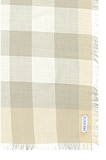 Burberry Mega Scarf in Flax, view 3, click to view large image.