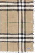 Burberry Wool Scarf in Linden, view 3, click to view large image.
