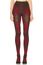 Burberry Tri Bar Tights in Snug & Pillar, view 1, click to view large image.