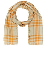 Burberry Double Face Scarf in Hunter & Pumpkin, view 1, click to view large image.