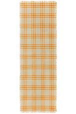 Burberry Double Face Scarf in Hunter & Pumpkin, view 2, click to view large image.