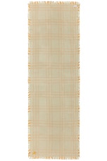 Burberry Double Face Scarf in Hunter & Pumpkin, view 3, click to view large image.