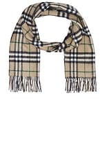 Burberry Double Face Scarf in Linden & Off Black, view 1, click to view large image.