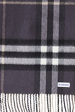 Burberry Double Face Scarf in Linden & Off Black, view 4, click to view large image.