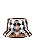 Burberry Bucket Hat in Birch Brown IP Check, view 1, click to view large image.