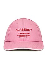 Burberry Horseferry Motif Baseball Cap in Primrose Pink | FWRD