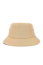 Burberry Cotton Gabardine Bucket Hat in Honey, view 1, click to view large image.