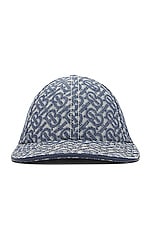 Burberry Denim Hat in Denim Blue, view 1, click to view large image.