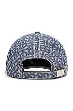 Burberry Denim Hat in Denim Blue, view 5, click to view large image.