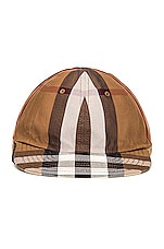 Burberry Reversible Check Hat in Pale Blue Check, view 3, click to view large image.