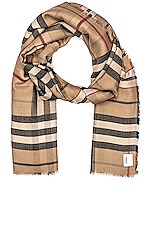 Lightweight Check Cashmere Scarf in Archive Beige | Burberry® Official