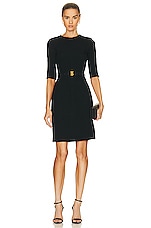 Burberry Short Sleeve Dress in Black, view 1, click to view large image.
