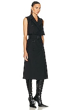 Burberry Trench Dress in Black, view 2, click to view large image.