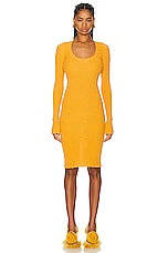 Burberry Long Sleeve Dress in Pear, view 1, click to view large image.