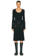 Burberry Long Sleeve Dress in Vine, view 1, click to view large image.